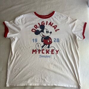 Disney White and Red Original Mickey Men's Tee